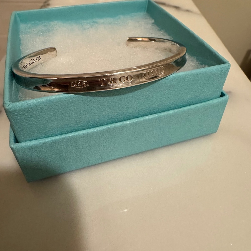 Tiffany & Co Silver 1837 Cuff Bracelet